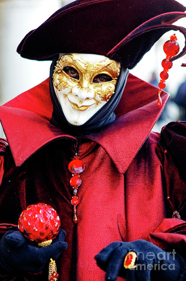 Carnival Smile in Venice Italy Photograph by John Rizzuto