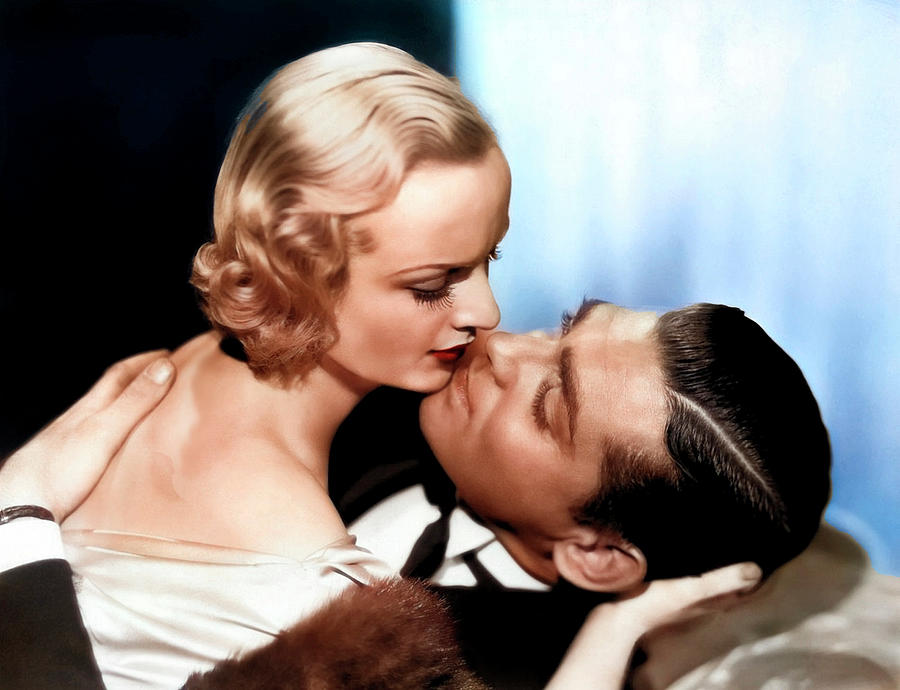 Carole Lombard and Clark Gable Photograph by Movie World Posters