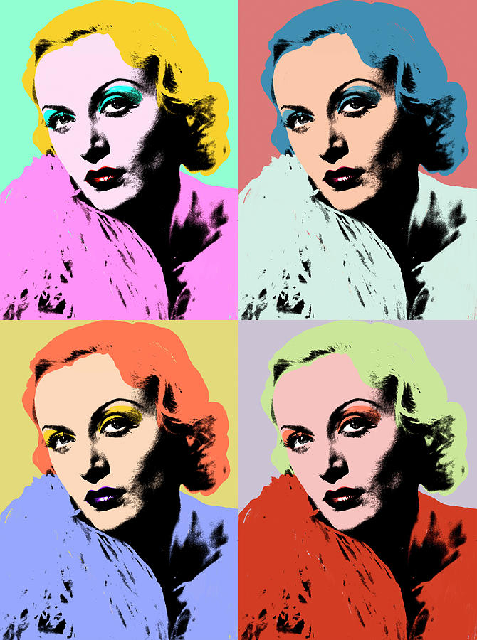 Carole Lombard pop art Mixed Media by Movie World Posters