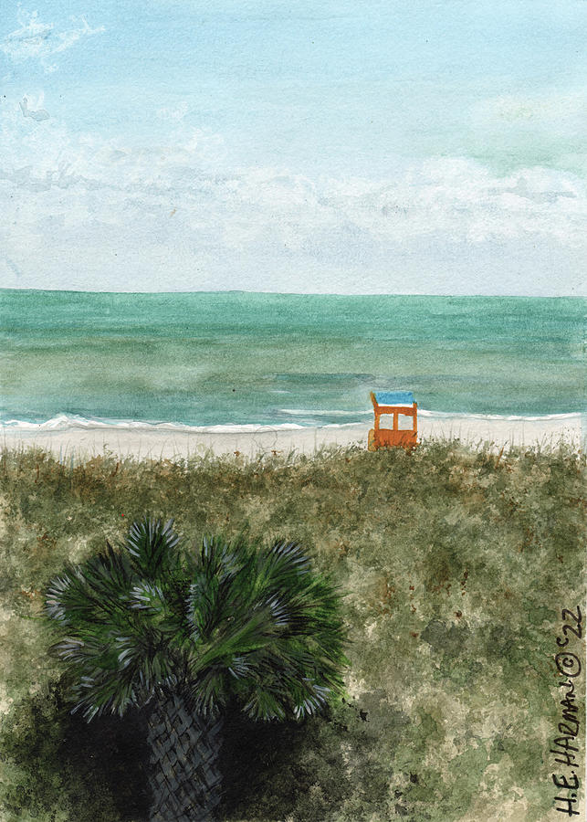 Carolina Beach Afternoon Painting by Heather E Harman