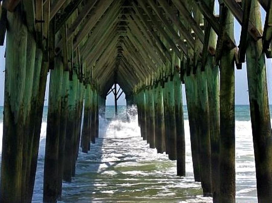 Carolina Beach Pier Photograph by Ronald Lunn | Fine Art America