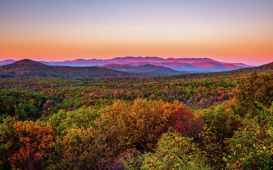 Carolina Blue Ridge Dawn Photograph by Rachel Morrison