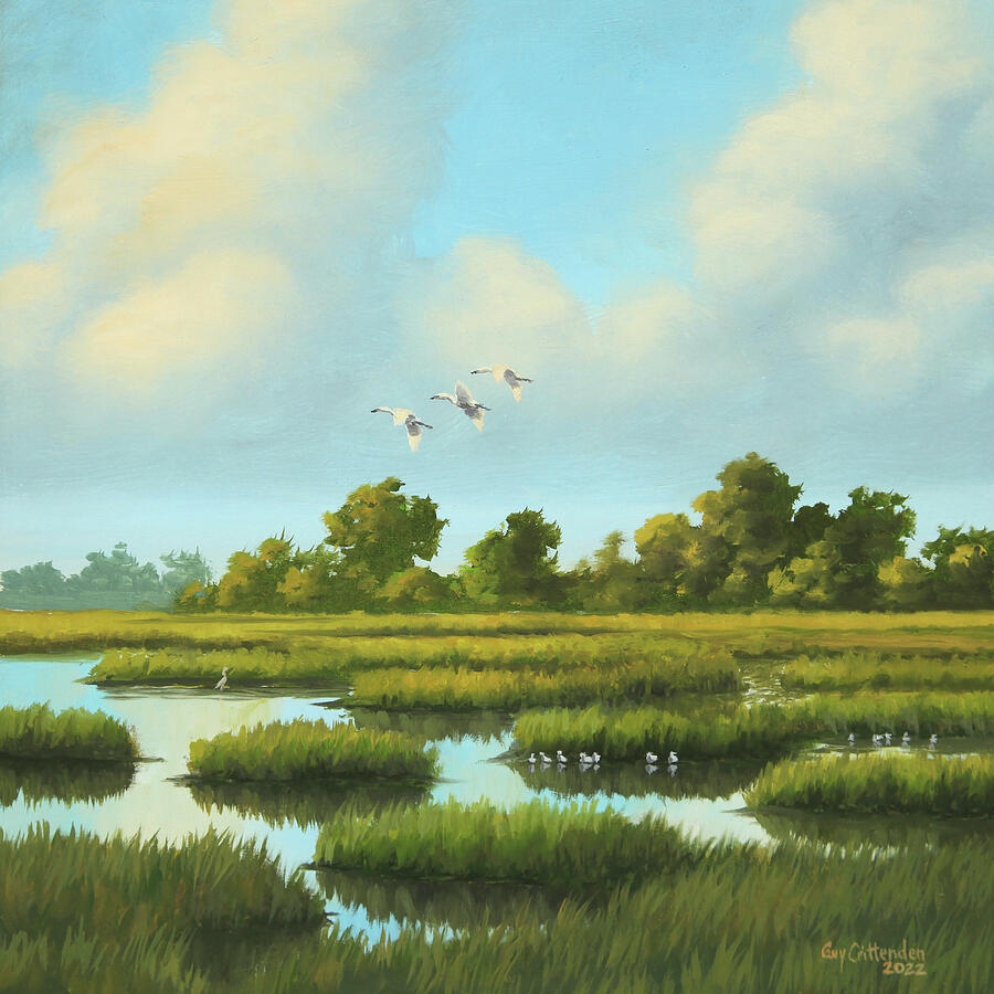 Carolina July Painting by Guy Crittenden
