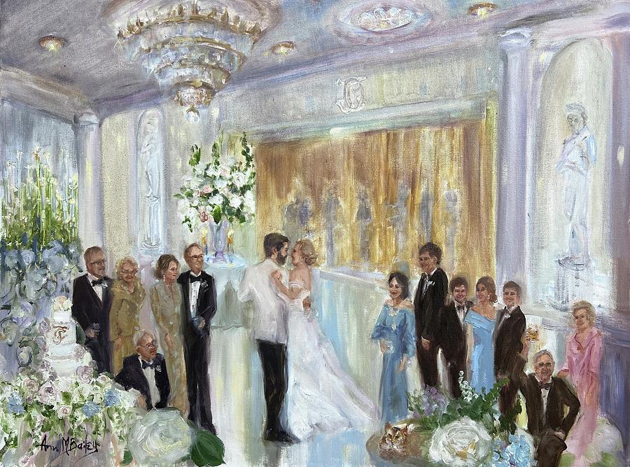 Caroline and James First Dance. NOLA Painting by Ann Bailey
