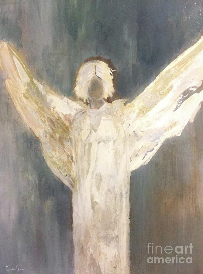 Friends Painting - Carols Angel by Candace Thomas