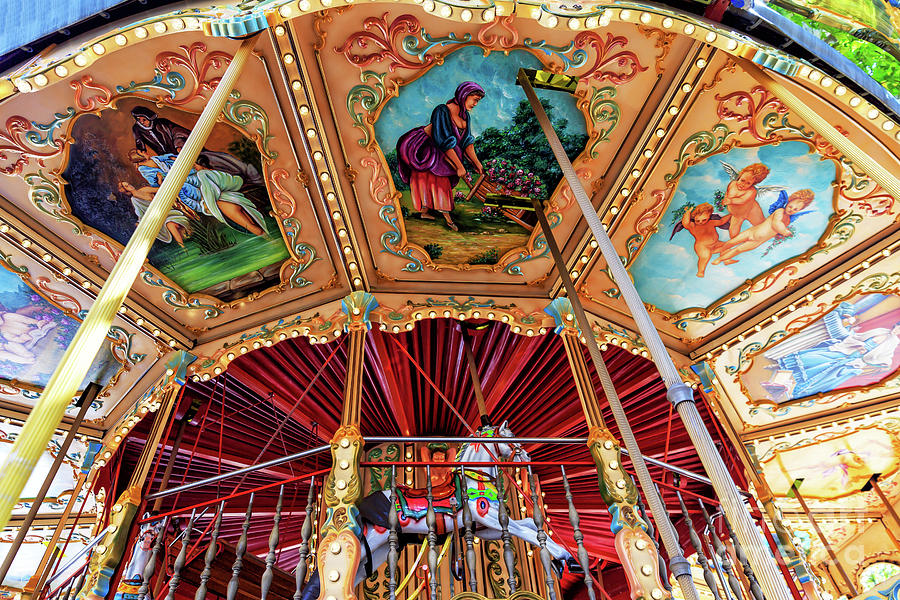 Carousel Art in Avignon Photograph by John Rizzuto