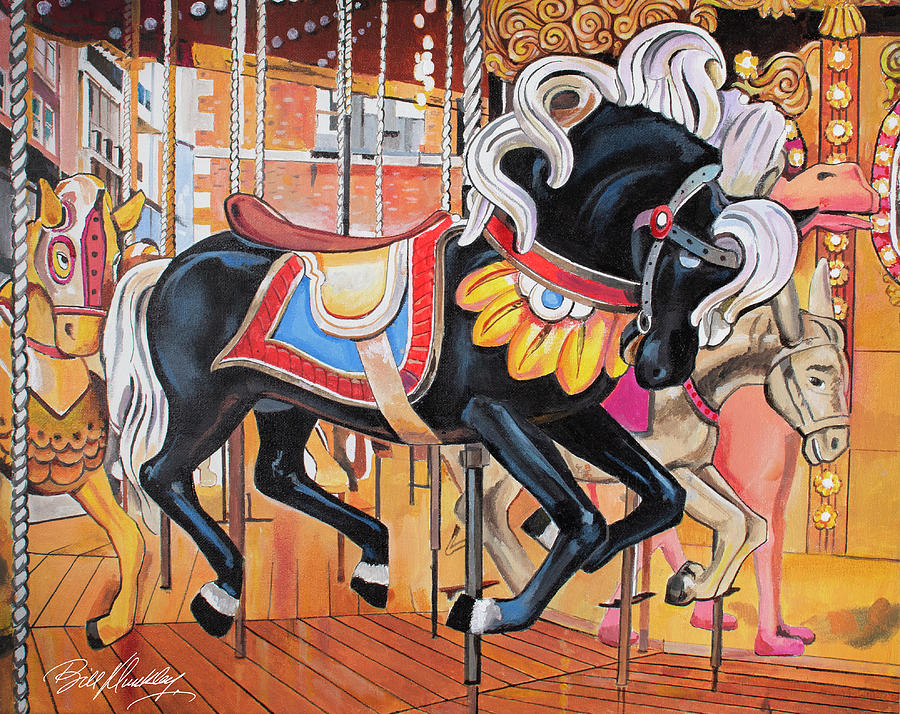 Carousel Painting by Bill Dunkley - Fine Art America