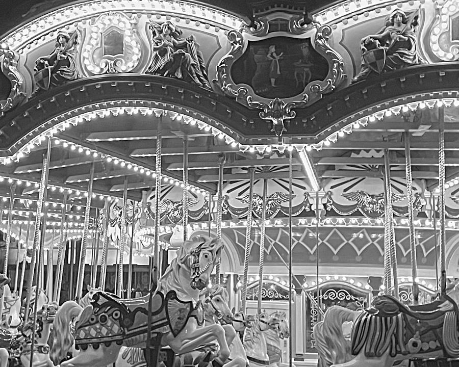 Carousel BW Photograph by Lee Darnell