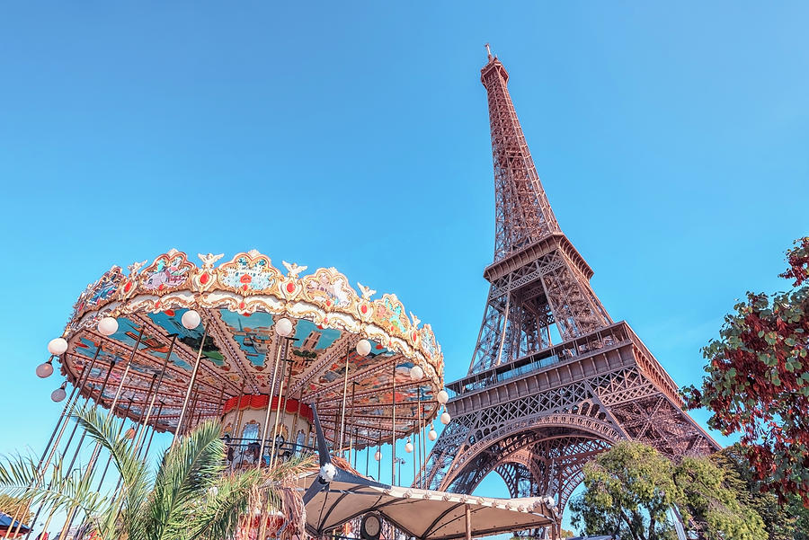 Paris Photograph - Carousel In Paris by Manjik Pictures