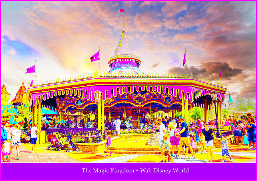 Carousel Walt Disney World  Photograph by A Macarthur Gurmankin