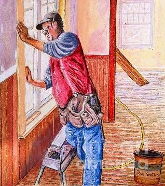 Carpenter  Pastel by Rae  Smith PAC