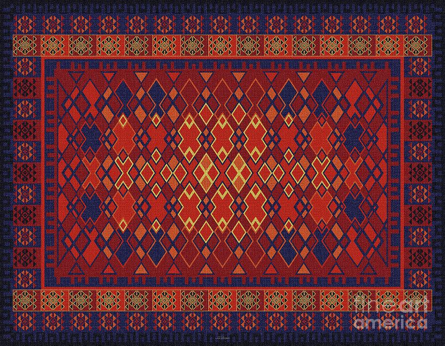 Carpet Digital Art - Carpet-102  by Mehran Akhzari