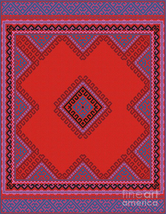 Carpet-144 Digital Art by Mehran Akhzari