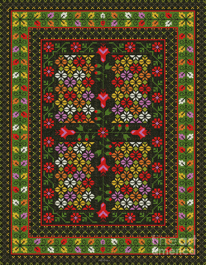Carpet-19 Digital Art by Mehran Akhzari