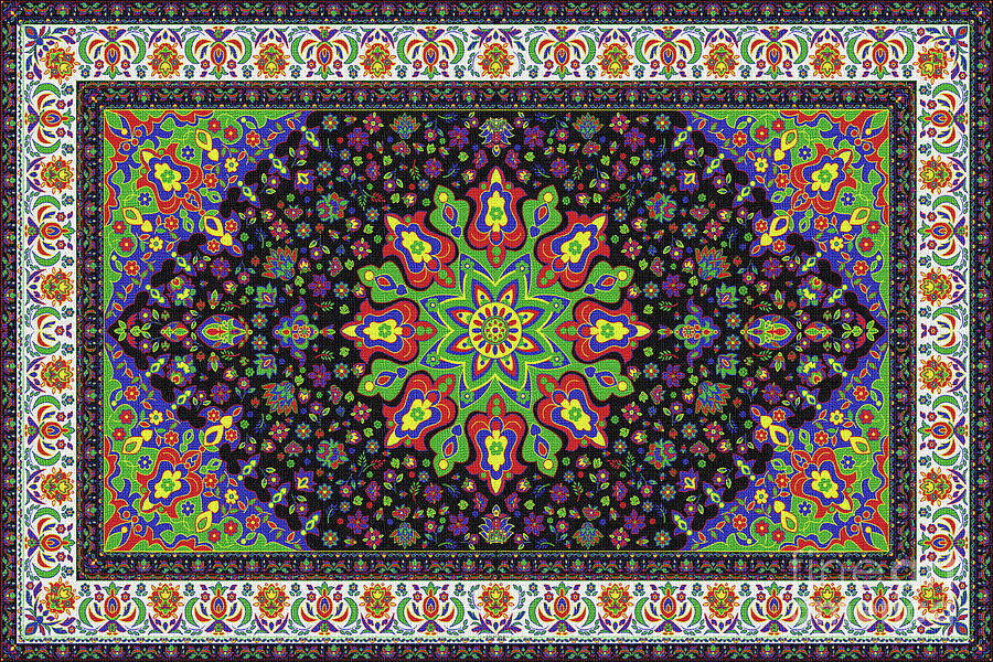 Carpet- 46 Digital Art by Mehran Akhzari