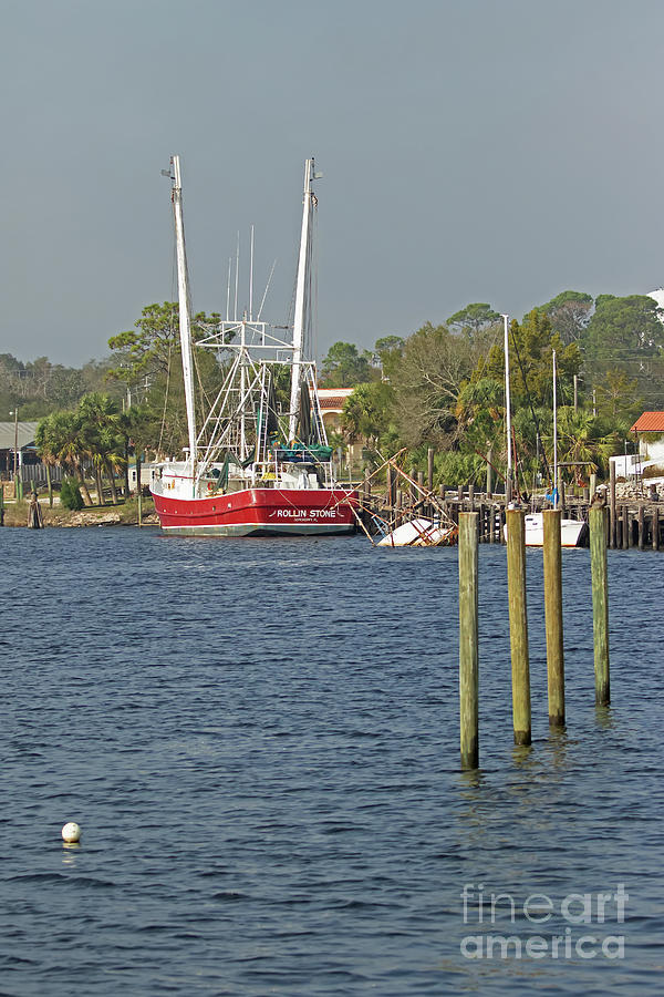 Boat Photograph - Carrabelle Trawler by Banyan Ranch Studios Boat Photograph - Carrabelle Trawler by Banyan Ranch Studios