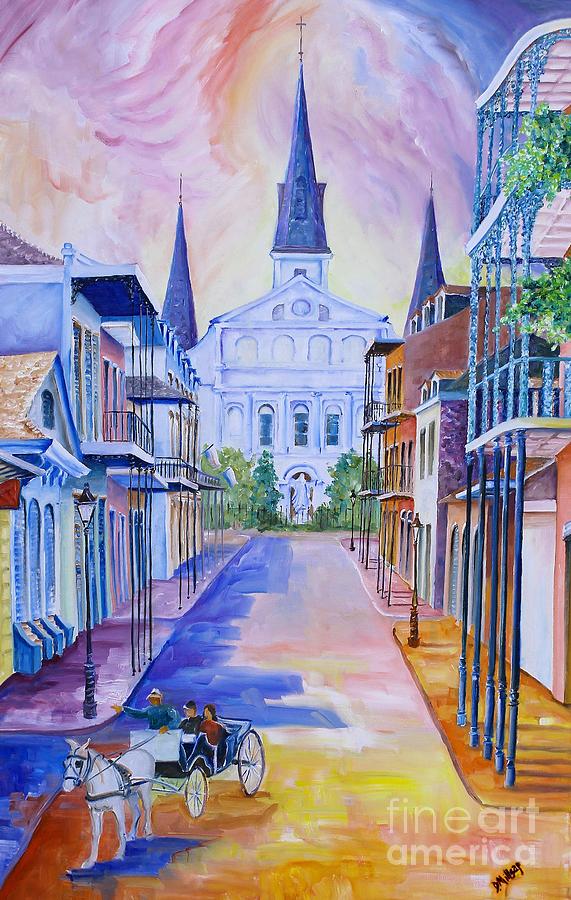 Carriage on Orleans Street Painting by Diane Millsap