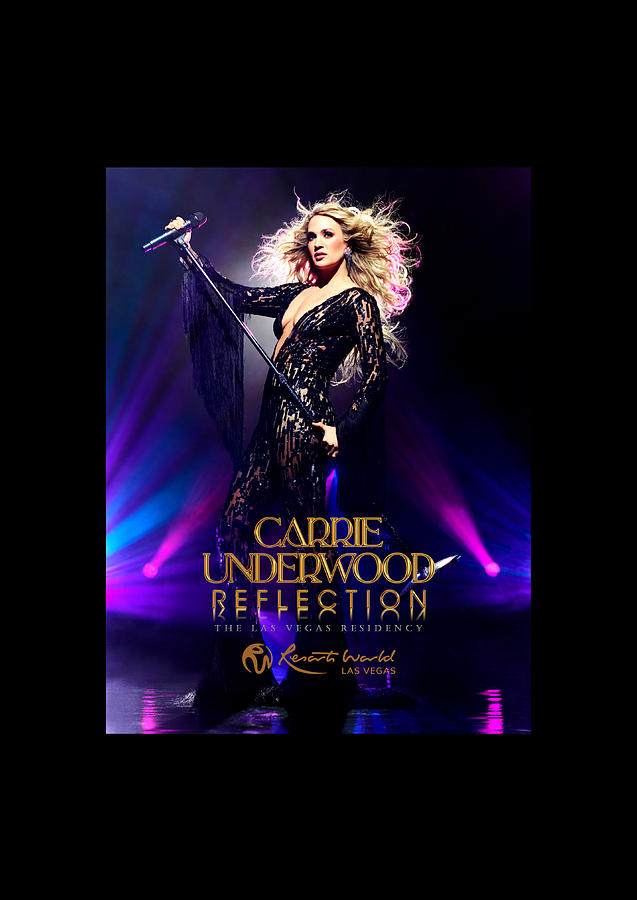 Carrie Underwood Digital Art - Carrie Underwood Reflection Las Vegas Tour 2022 Sk77 by Sarah Kusuma