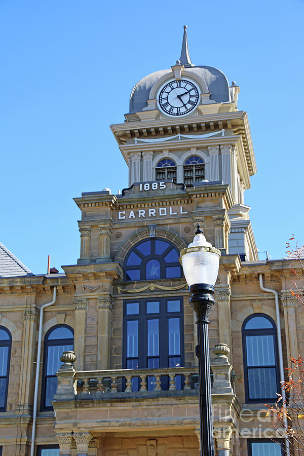 Carroll County Courthouse in Carrollton Ohio 6798 Photograph by Jack