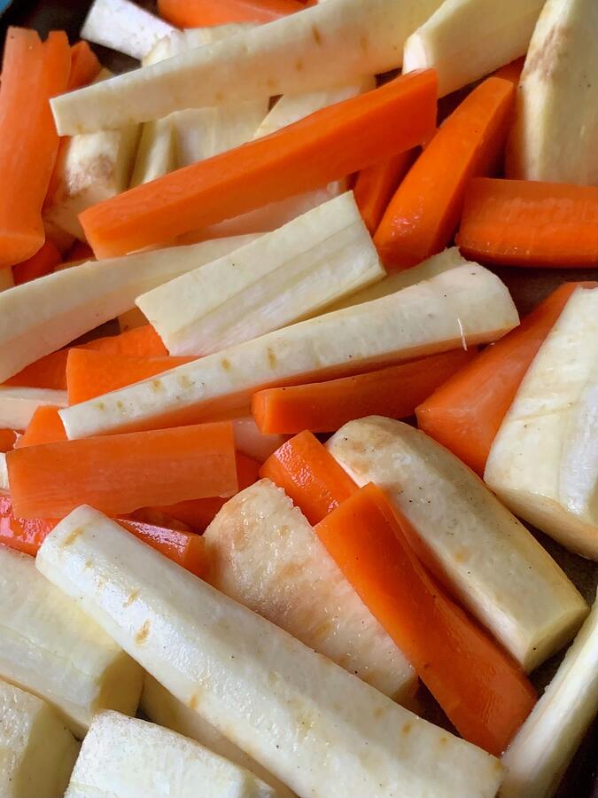 Vegetable Photograph - Carrot And Parsnip Batons  by Neil R Finlay