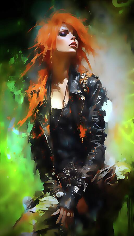 Woman Digital Art - Carrot Top by K S