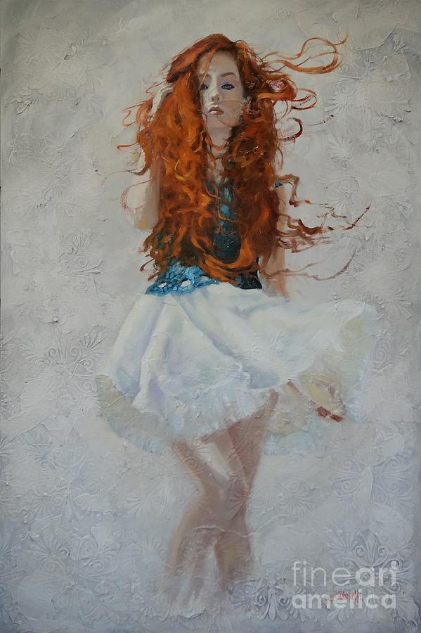 Carrot Top Painting by Laura Lee Zanghetti