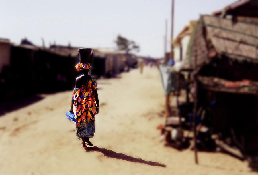 Carrying Fish on the Streets of Kayar Senegal Photograph by Wayne King