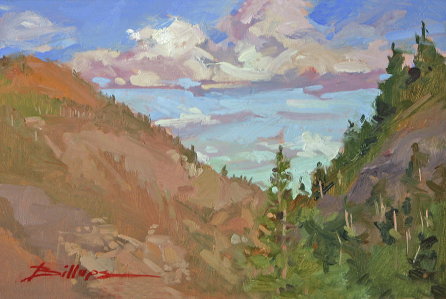 Carson Canyon Painting by Elizabeth - Betty Jean Billups