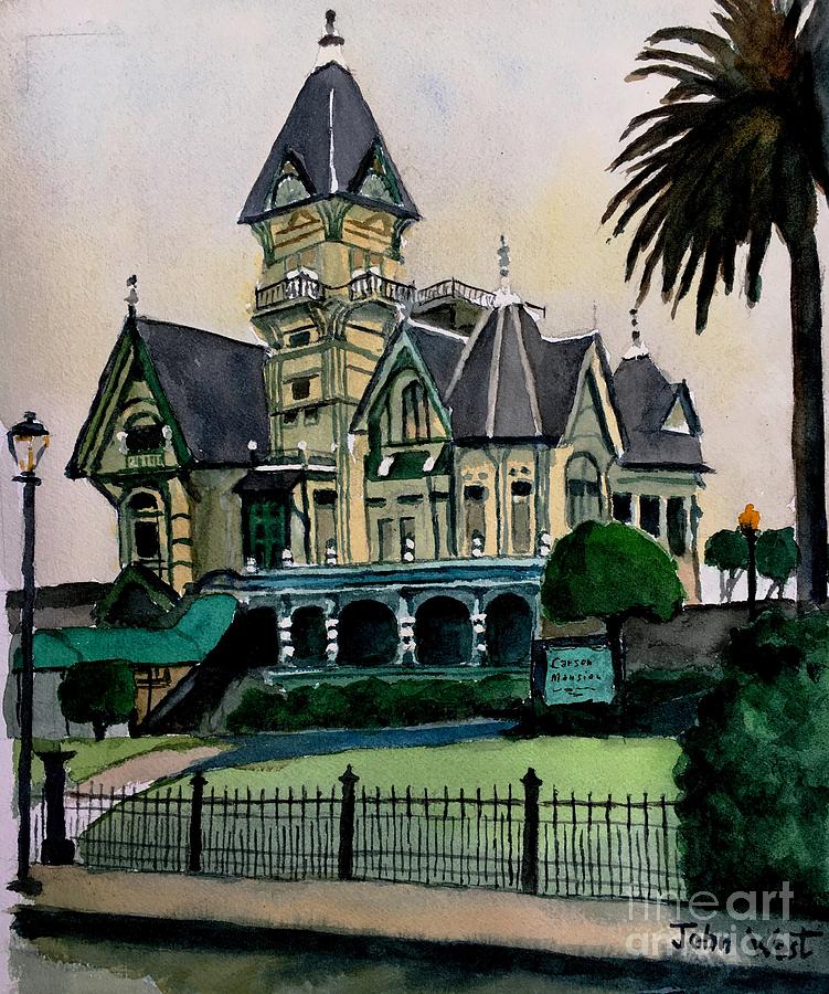 Carson Mansion Painting by John West