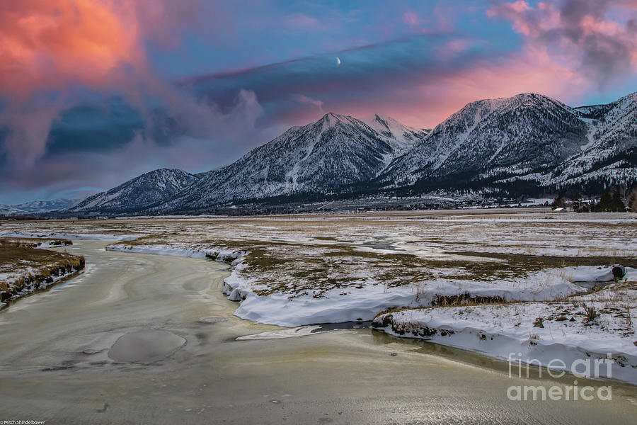 Winter Photograph - Carson Valley Winter Sky by Mitch Shindelbower