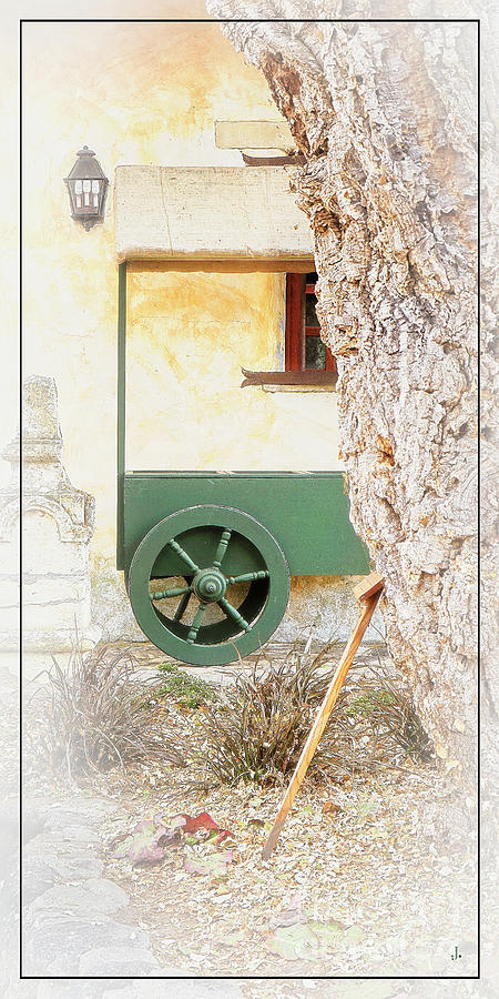 Cart, Carmel Mission Photograph by John Strong Cart, Carmel Mission Photograph by John Strong
