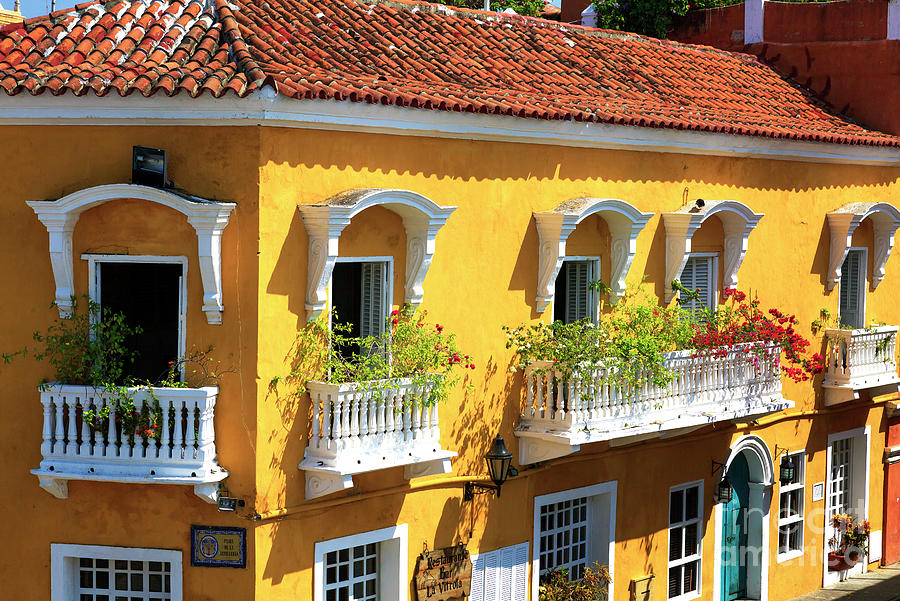 Cartagena Architecture in Colombia Photograph by John Rizzuto