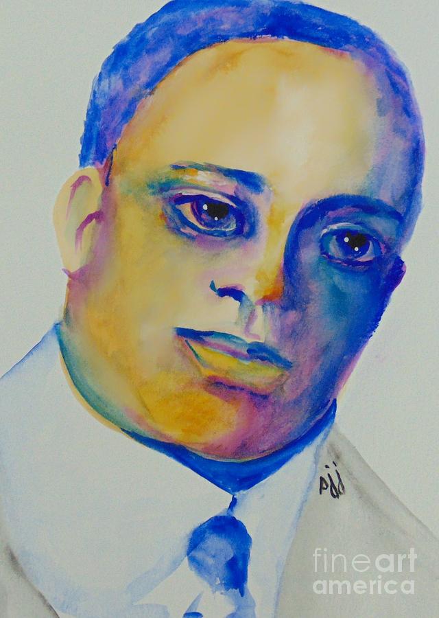 Carter G. Woodson Painting by Saundra Johnson