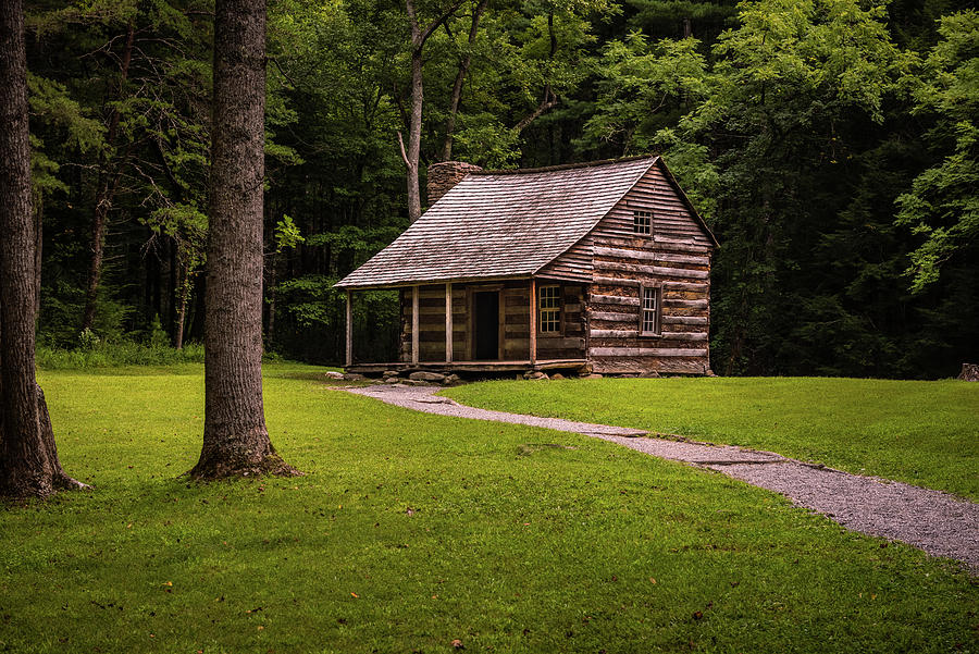 Carter Shields Cabin - Cades Cove- Smokey Mountains Photograph By Jon 