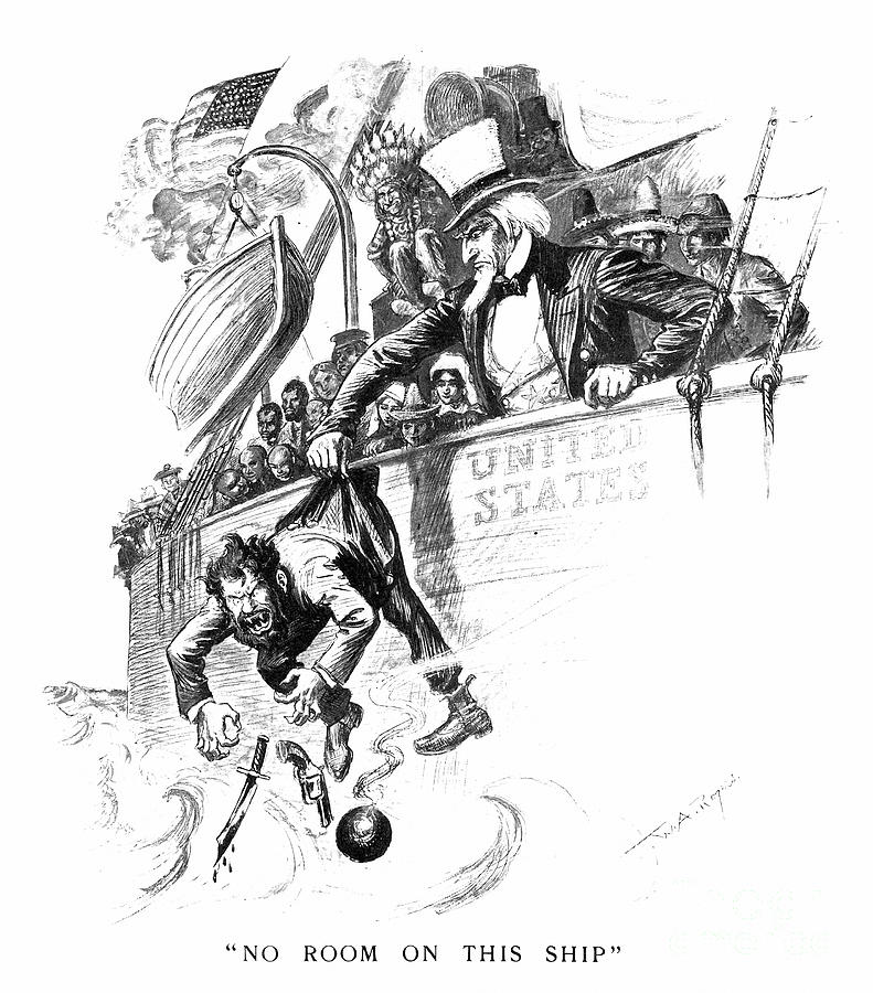 Cartoon - Anarchist, 1901 Drawing by William Allen Rogers