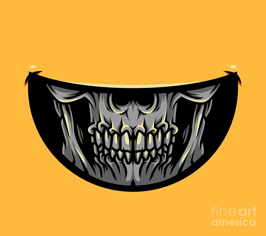 Cartoon Animation Scary Horror Spooky Smile Grin Skeleton Skull Digital Art  by Noirty Designs - Pixels