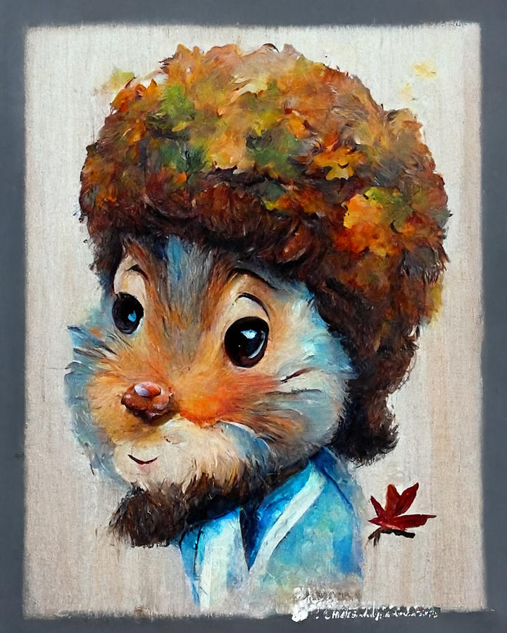 cartoon  Character  Design  oil  painting  style  Bob  Ros  3abfe86a  65ce  4e0d  8364  5940a9fe3dcc Painting by MotionAge Designs