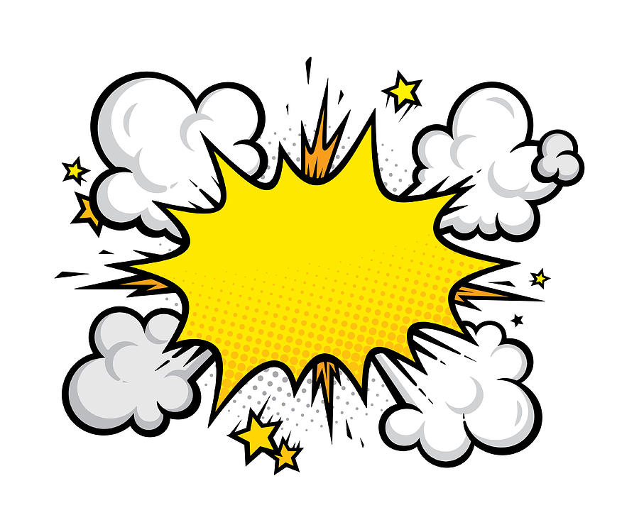 Cartoon effects explosion design element Drawing by GoodGnom Cartoon effects explosion design element Drawing by GoodGnom