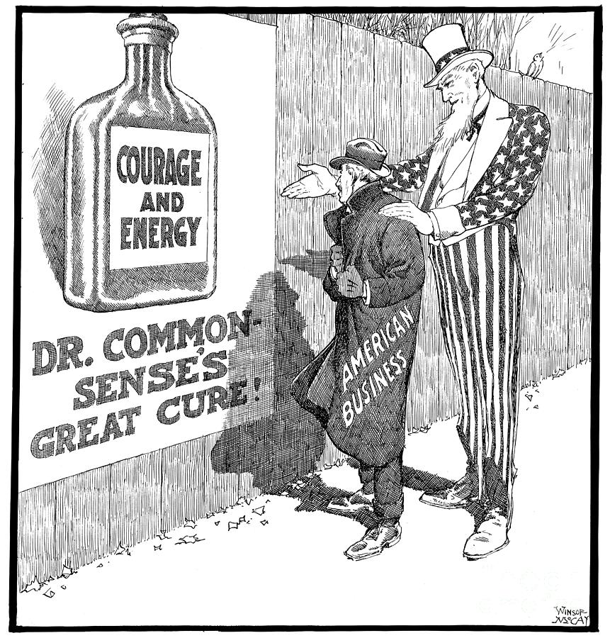 CARTOON - GREAT DEPRESSION, c1930 Drawing by Winsor McCay