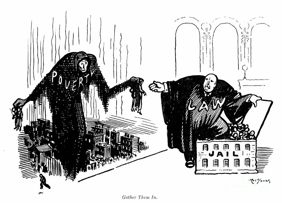 Cartoon - Poverty, 1914 Drawing by Art Young - Fine Art America