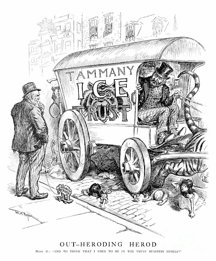 Cartoon - Tammany Hall Drawing by William Allen Rogers