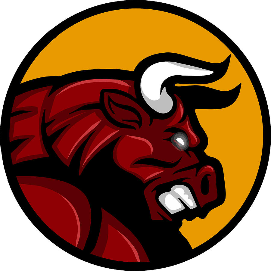 Cartoon Vector illustration of a crazy and angry Bull Digital Art by Dean  Zangirolami - Pixels