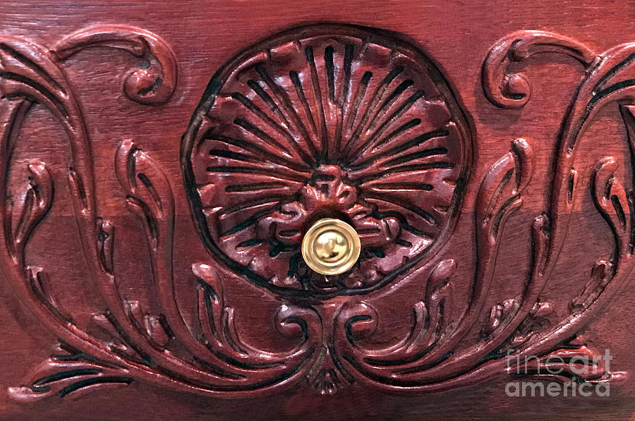 Carved Design In Chest Of Drawers Photograph by Sandi OReilly