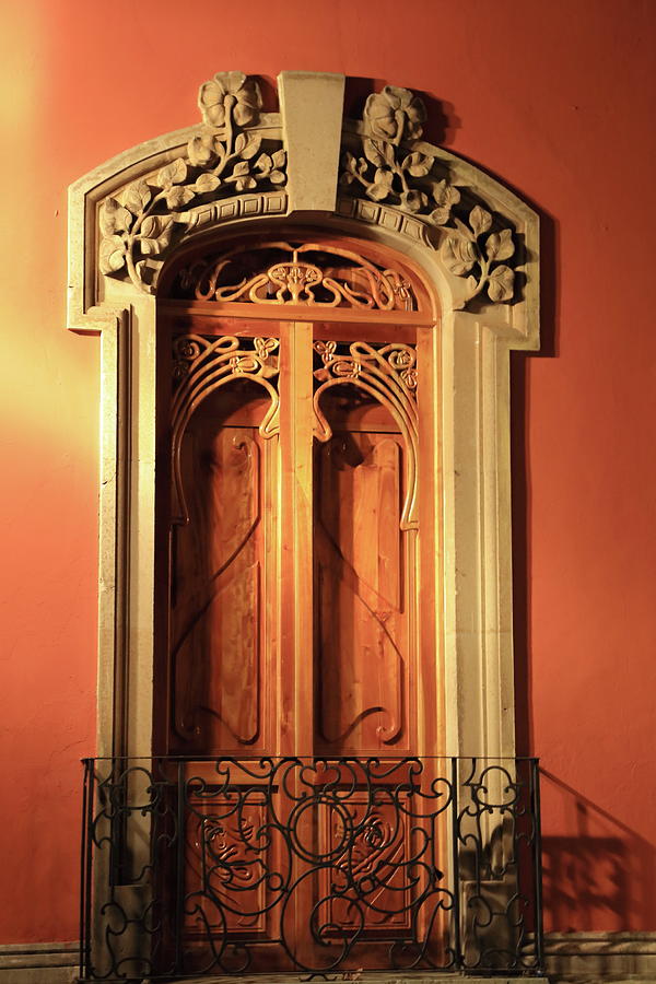 Carved Wooden Door Photograph by Roupen Baker