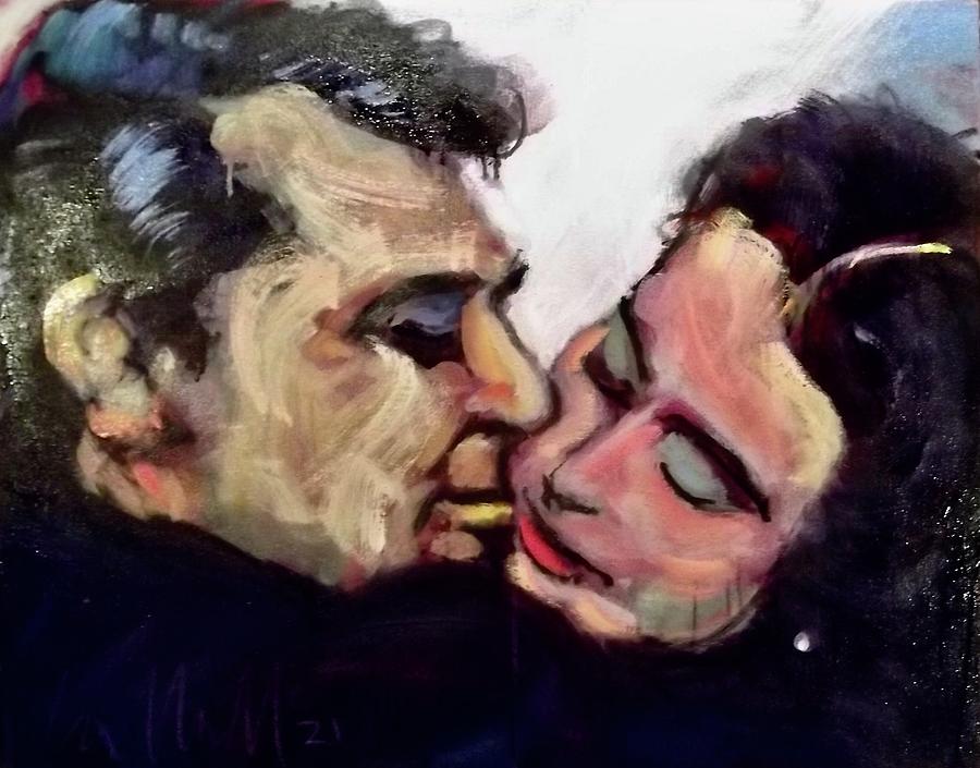 Cary and Ingrid Painting by Les Leffingwell