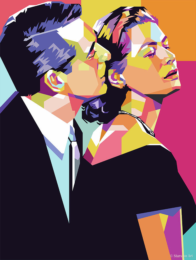 Cary Grant Mixed Media - Cary Grant and Ingrid Bergman by Movie World Posters