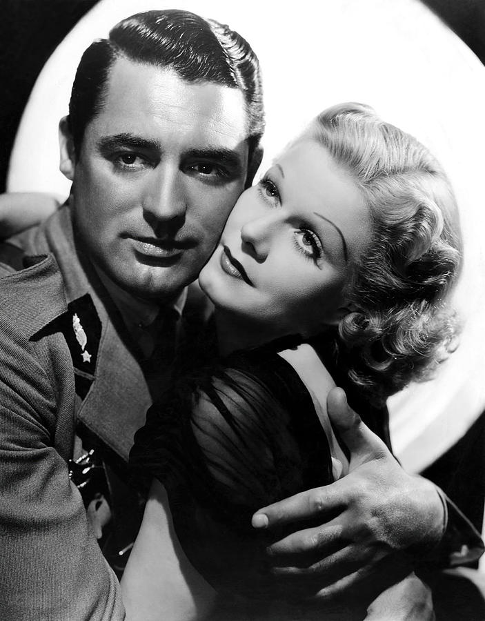 CARY GRANT and JEAN HARLOW in SUZY -1936-, directed by GEORGE FITZMAURICE. Photograph by Album