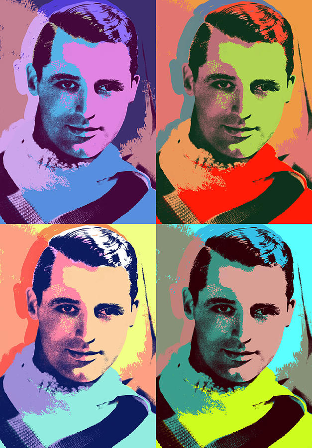 Cary Grant Mixed Media - Cary Grant pop art by Movie World Posters