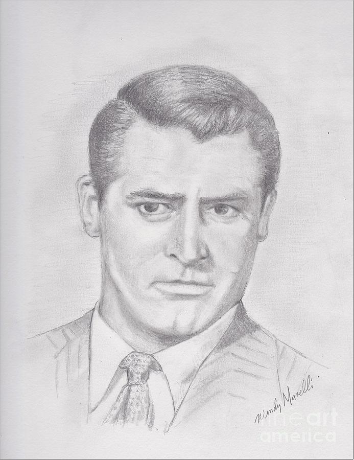 Cary Grant Drawing by Wendy Marelli - Fine Art America