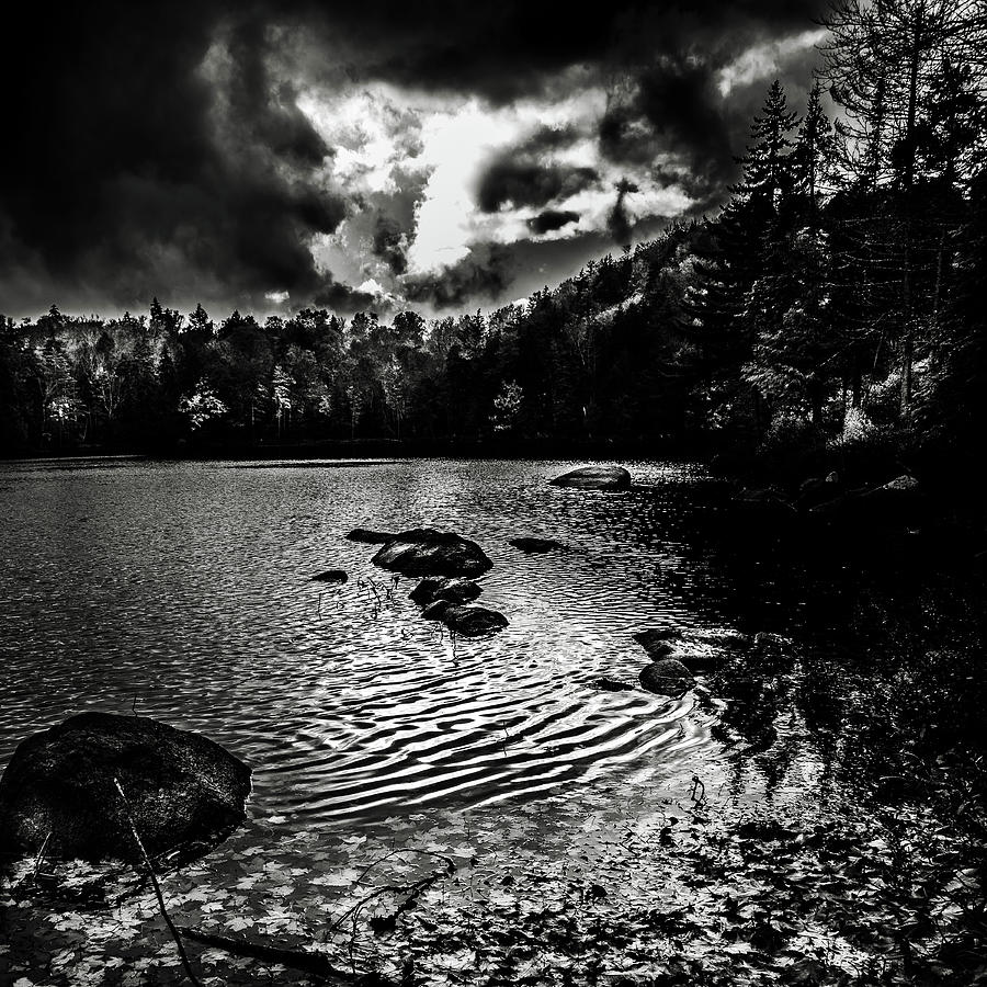 Fall Photograph - Cary Lake Ripples by David Patterson